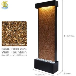 Pebble Stone Wall Fountain WWP-415_7