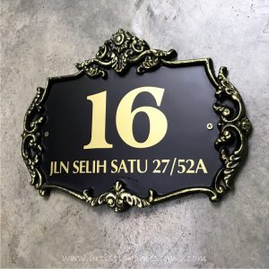 LAC-002 Lace Sign Antique Gold 16