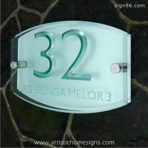 ACA-302 Tinted Green Acrylic Silver Letters & Background Board