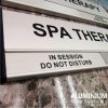 DOR-823 Aluminium SPA Therapy Room Sign