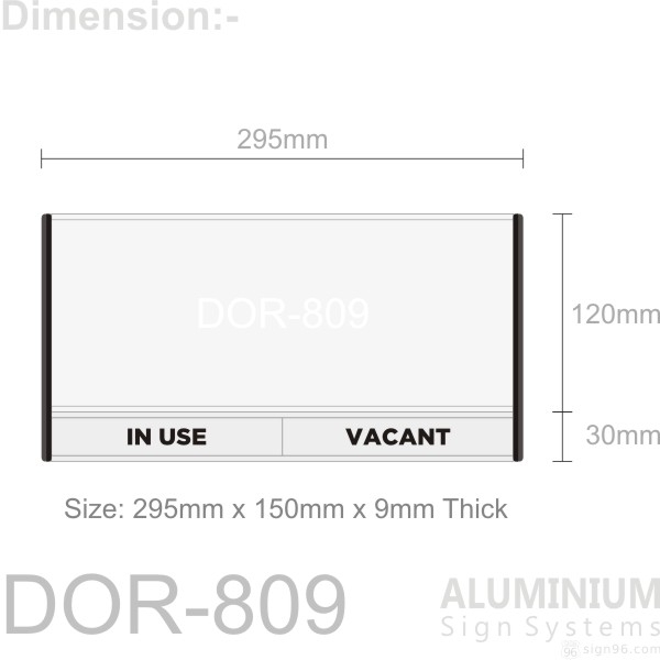 DOR-809 Door Sign Blank