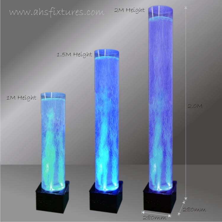 Acrylic Tube Bubble Column Water Features