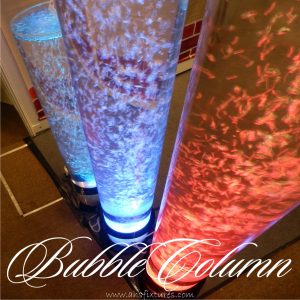 Acrylic Tube Bubble Column Water Features - AHS Fixtures