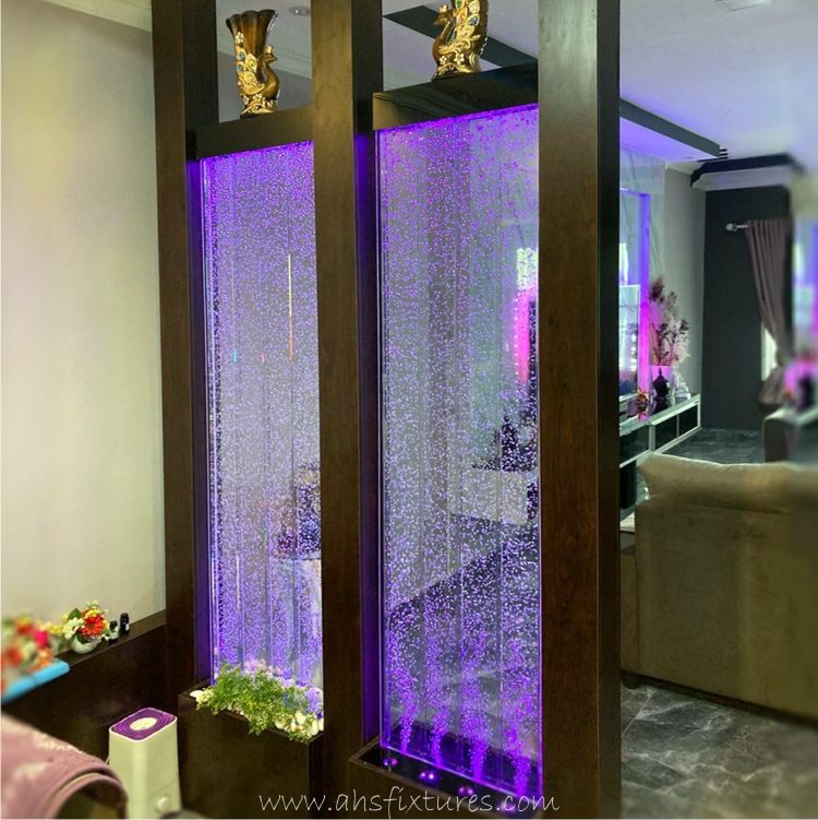Acrylic Panel Bubble Water Feature in Malaysia