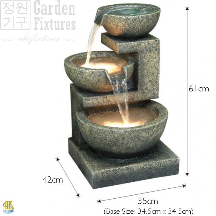 Three Tier Garden Fountain