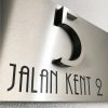 3D Numbers Etching Address Sign Plaque 5