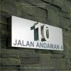 3D Numbers Etching Address Sign Plaque 10