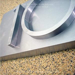 3D Stainless Steel Numbers Address Sign Plaque 10 03