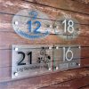 Etching Glass Sign With Color Letters