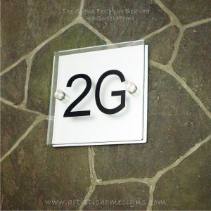 Etching Glass Sign Black Letters Silver Board