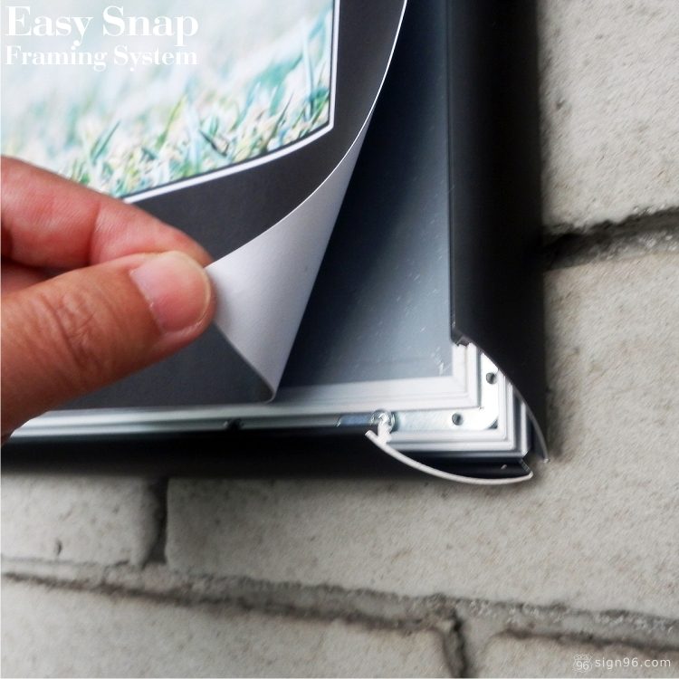 Black Easy Snap Aluminium Framing System 15