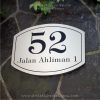 Elliptical Trim Etching House Sign 52