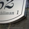 Elliptical Trim Etching House Sign 52