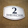 Elliptical Trim Etching House Sign 2