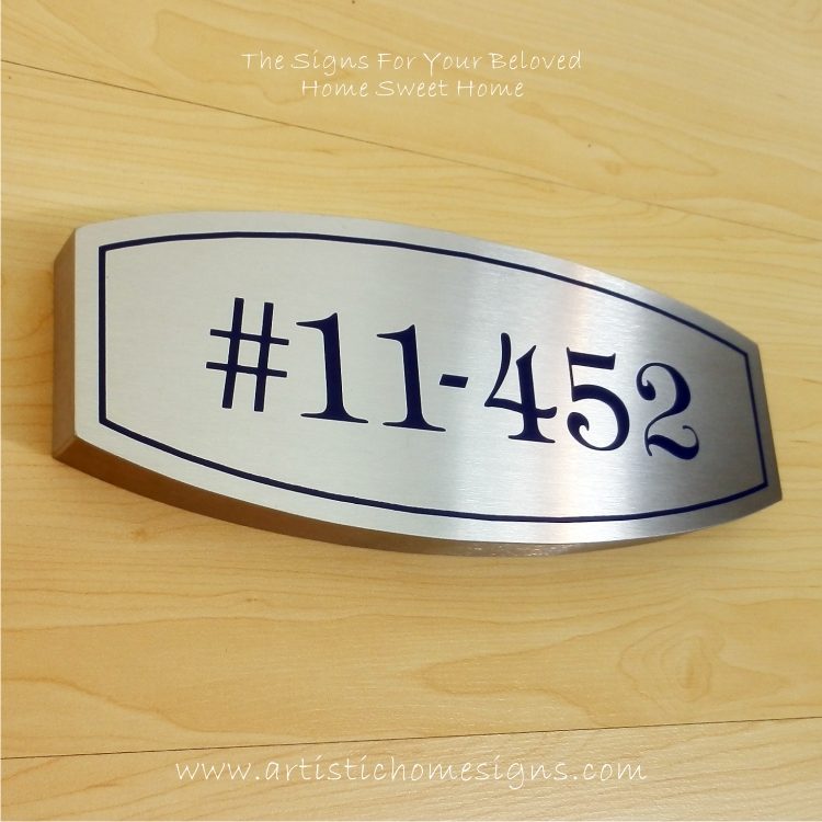Stainless Steel Etching House Signs 11-452