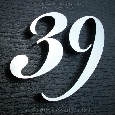 Modern Stainless Steel 304 House Numbers & Letters Gloss Polish ...