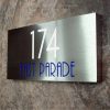 Rectangle Etching House Signs Color Letter 174