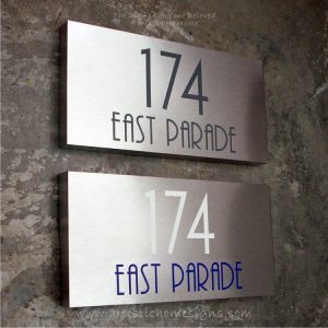 Rectangle Etching House Signs Color Letters 174