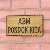 WDR-145 Rectangle Wooden House Sign Black Letters