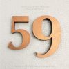 Weather Resistant House Numbers - Antique Copper 02