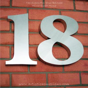 Weather Resistant House Numbers - Bold Font 01