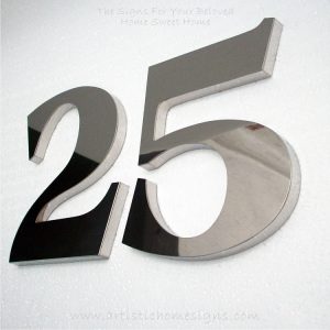 Weather Resistant House Numbers - Bold Font 25