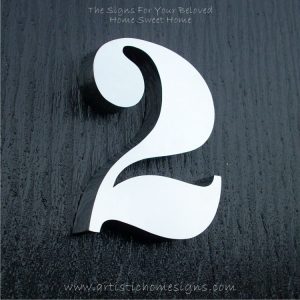 Weather Resistant House Numbers - Bold Font 2