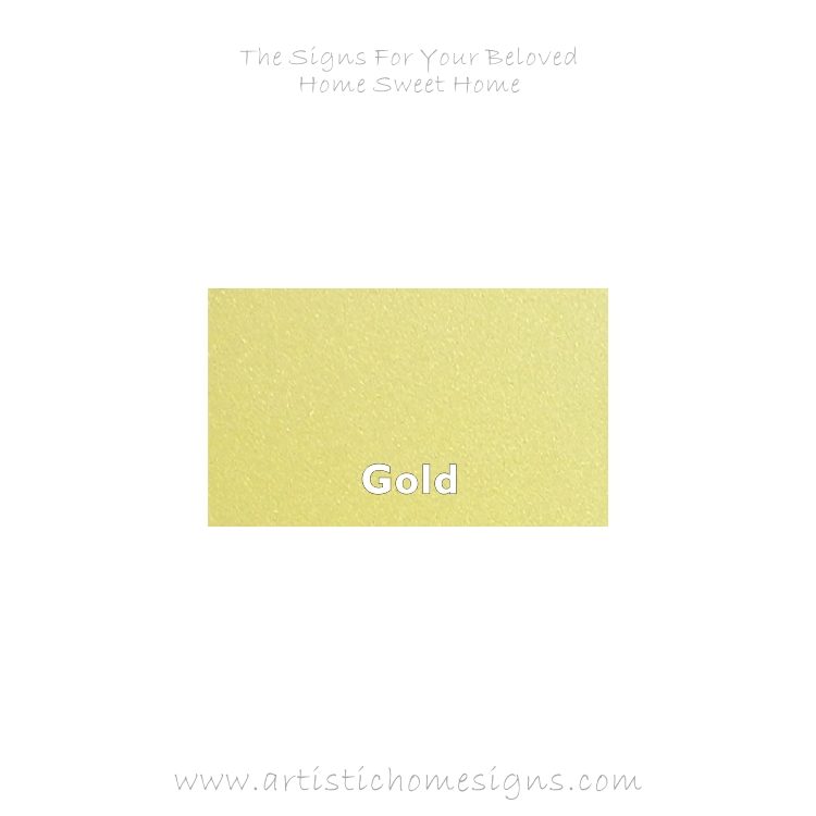 Weather Resistant House Numbers - Gold.