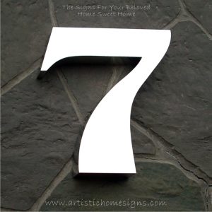 Weather Resistant House Numbers - High Gloss Polish Finished