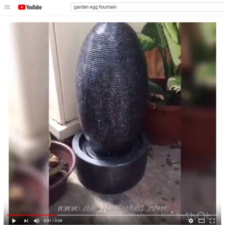 WGT-104 Fortune Egg Garden Fountain