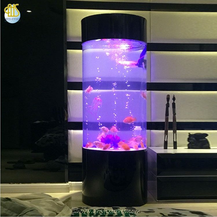 Cylinder Acrylic Column Fish Tower Tank Aquarium Made In Malaysia