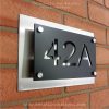 CNC Laser Cut Acrylic House Number Address Signs Made In Malaysia Artistic Home Signs @ Homedec KLCC