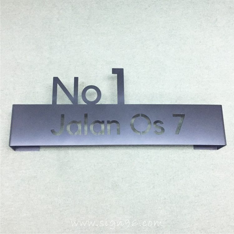 CNC Laser Cut Metal House Number Address Signs Made In Malaysia