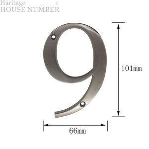 Cast Alloy Zinc Haritage House Address Number With Silver Polish Finishing LTR-503-SP MALAYSIA HOUSE NUMBER ADDRESS SIGN