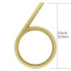 Cast Alloy Zinc Modern House Address Number With Gold-Brass Finishing LTR-501-GB Artistic Home Signs Homedec KLCC Malaysia
