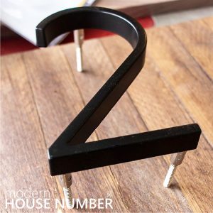 Cast Alloy Zinc Modern House Address Number With Matt Black Coating LTR-501-MB Artistic Home Signs Homedec KLCC Malaysia