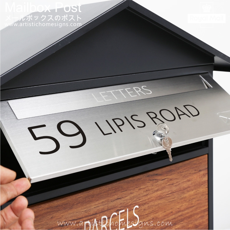 Cottage Parcel Pal Drop Box Mailbox Letterbox MLB-631 With Address Sign Made In Malalysia