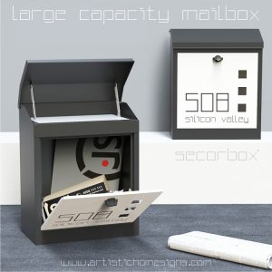 Secorbox Large Capacity Parcel Drop Mailbox MLB-508 Custom Made Address Number Signs In Malaysia