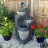 Granito Jar & Bowl Cascading Garden Fountain WGT-112 145cm