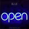 OPEN Luminous LED Neon Sign – Blue LED