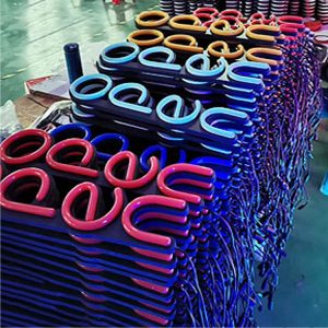 OPEN Luminous Vertical LED Neon Sign With Vintage Black Contour Backplane Custom Made In Malaysia LNS-312