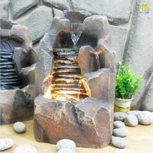 Forest Rock Waterfall Tabletop Fountain Made In Malaysia