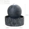 Fortune Fountain Ball Table Desktop Polystone Water Feature WTT-122 Shop from Malaysia