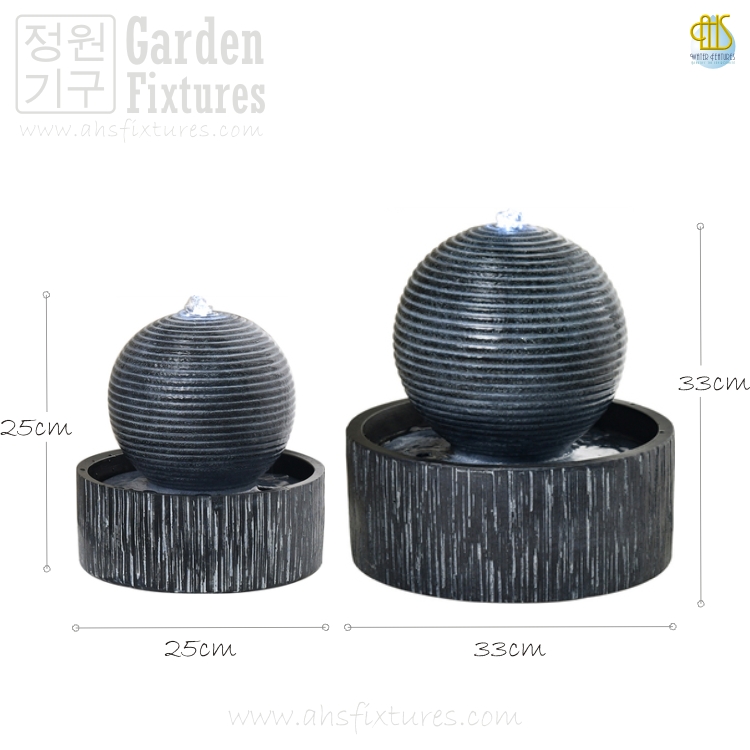 Fortune Fountain Ball Table Desktop Polystone Water Feature WTT-122 Shop from Malaysia