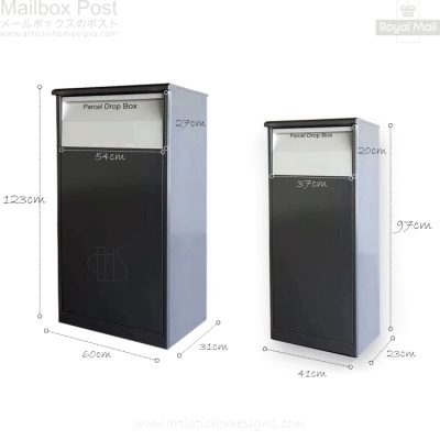 Outdoor Parcel Drop Box Front Drop Rear Receive Home Received Back Door ...