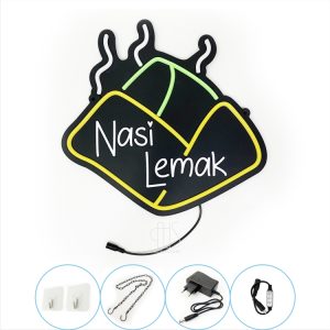 Nasi Lemak Nasi Kukus Ayam Malaysian Local Foods LED Neon Signs